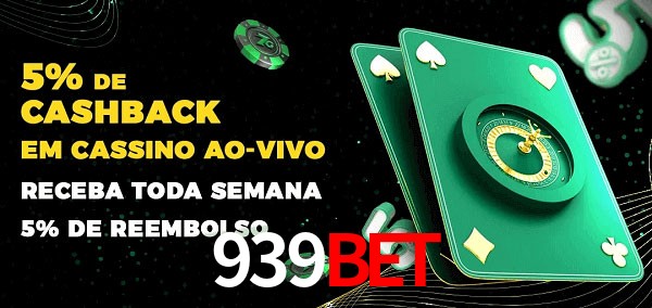 Promoções do cassino ao Vivo 939BET